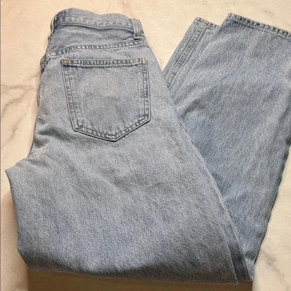 AGOLDE Criss Cross Upsized Jean Relaxed Straight Leg Light Wash - Picture 5 of 6